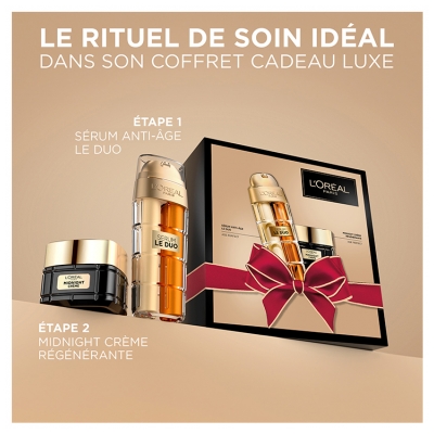 L'Oréal Paris Age Perfect Sérum Anti-Âge Le Duo 30 ml + Midnight Crème Régénérante 50 ml