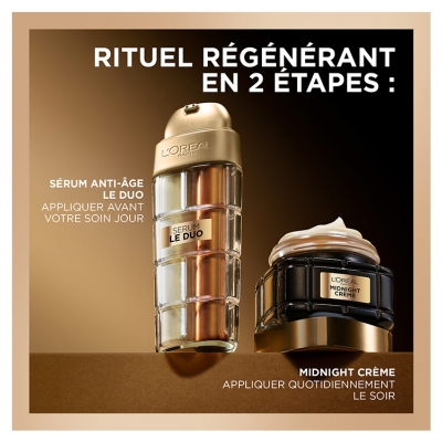 L'Oréal Paris Age Perfect Sérum Anti-Âge Le Duo 30 ml + Midnight Crème Régénérante 50 ml