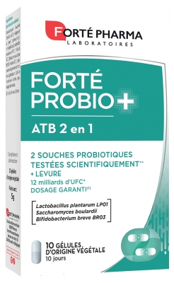 Forté Pharma Forté Probio+ ATB 2en1 10 Gélules Forté Pharma Forté Probio+ ATB 2en1 10 Gélules