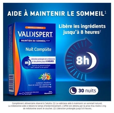 Valdispert Nuit Complète 30 Comprimés