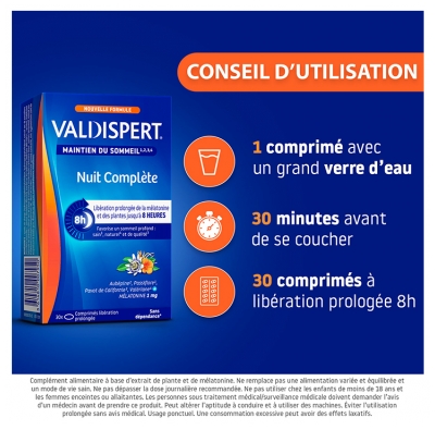 Valdispert Nuit Complète 30 Comprimés