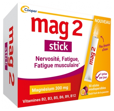 Mag 2 Nervosité Fatigue Musculaire 30 Sticks