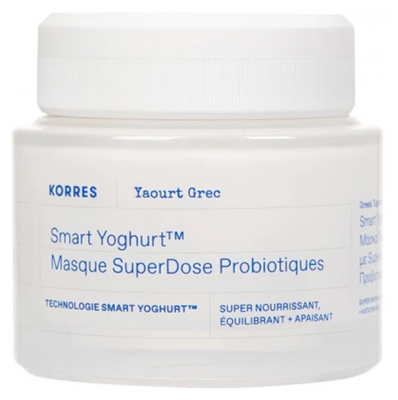 Korres Greek Yoghurt Smart Yoghurt Masque Visage SuperDose Probiotiques 100 ml Korres Greek Yoghurt Smart Yoghurt Masque Visage SuperDose Probiotiques 100 ml