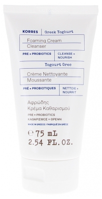 Korres Greek Yoghurt Crème Nettoyante Moussante 75 ml Korres Greek Yoghurt Crème Nettoyante Moussante 75 ml