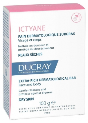 Ducray Ictyane Pain Dermatologique Surgras 100 g