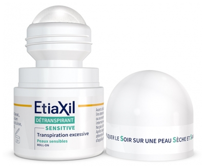 Etiaxil Détranspirant Sensitive Aisselles Peaux Sensibles Roll-On Lot de 2 x 15 ml