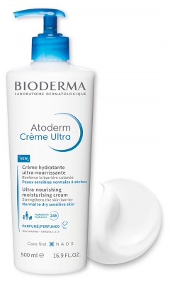 Bioderma Atoderm Crème Ultra Crème Hydratante Ultra-Nourrissante Parfumée 500 ml