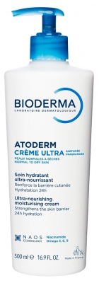 Bioderma Atoderm Crème Ultra Crème Hydratante Ultra-Nourrissante Parfumée 500 ml