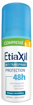 Etiaxil Antitraspirante Protezione 48H Pelle Sensibile Aerosol Compresso 100 ml Etiaxil Antitraspirante Protezione 48H Pelle Sensibile Aerosol Compresso 100 ml