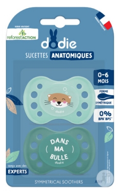 Dodie 2 Anatomic Silicone Dummy 0-6 Months A31 - Model: Loutre + Dans Ma Bulle Dodie 2 Anatomic Silicone Dummy 0-6 Months A31 - Model: Loutre + Dans Ma Bulle