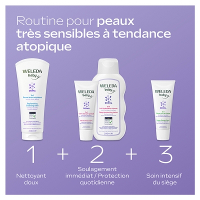 Weleda Baby Derma Crème SOS Anti-Grattage 3en1 Sans Parfum 50 ml