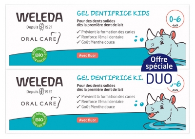 Weleda Kids Toothpaste Gel 0-6 Years Set of 2 x 50 ml Weleda Kids Toothpaste Gel 0-6 Years Set of 2 x 50 ml