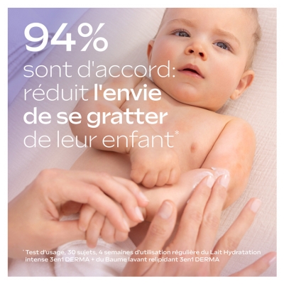 Weleda Baby Derma Lait Hydratation Intense 3en1 Sans Parfum 200 ml