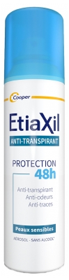 Etiaxil Dezodorant Antyperspiracyjny 48H Protection Aerozol 150 ml Etiaxil Dezodorant Antyperspiracyjny 48H Protection Aerozol 150 ml