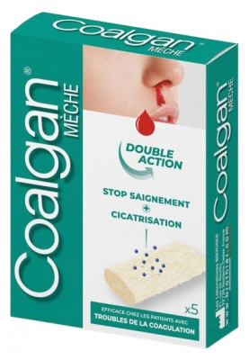 Coalgan Stops Bleeding 5 Sterile Wicks Coalgan Stops Bleeding 5 Sterile Wicks