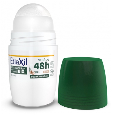 Etiaxil Déodorant Anti-Transpirant Végétal 48H Noix de Coco Bio 50 ml