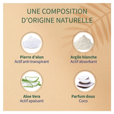 Etiaxil Déodorant Anti-Transpirant Végétal 48H Noix de Coco Bio 50 ml