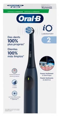 Oral-B IO Laboratory 2 Brosse à Dents Rechargeable + Accessoires - Couleur : Bleue Nuit Oral-B IO Laboratory 2 Brosse à Dents Rechargeable + Accessoires - Couleur : Bleue Nuit