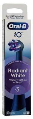 Oral-B iO Radiant White 3 Spazzole di Ricambio Oral-B iO Radiant White 3 Spazzole di Ricambio