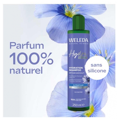 Weleda Hydra Shine Shampoing Hydratant au Fleurs de Lin des Alpes 150 ml
