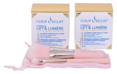 Coup D'Éclat Set di 2 x 3 Fiale Lift & Light + 1 Rullo di Quarzo in Omaggio Coup D'Éclat Set di 2 x 3 Fiale Lift & Light + 1 Rullo di Quarzo in Omaggio