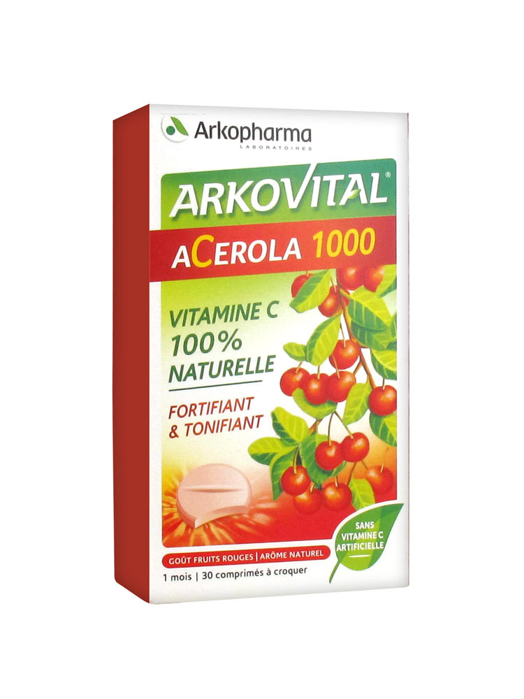 Arkopharma Acérola 1000 30 Comprimés à Croquer