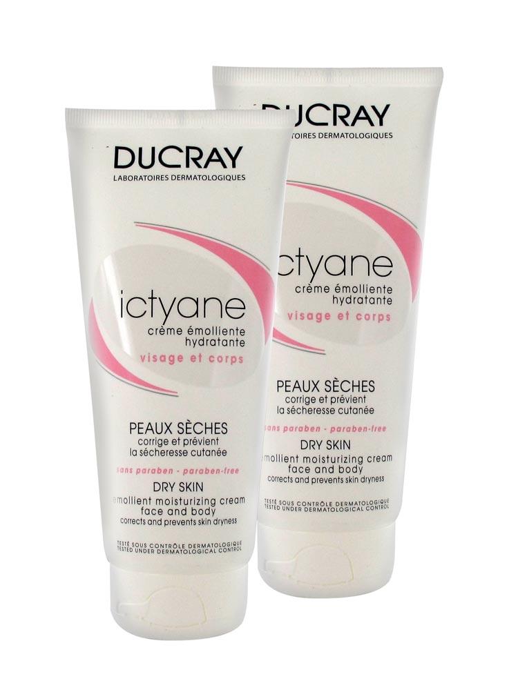 Ducray Ictyane Emollient Moisturizing Cream 2 x 200ml