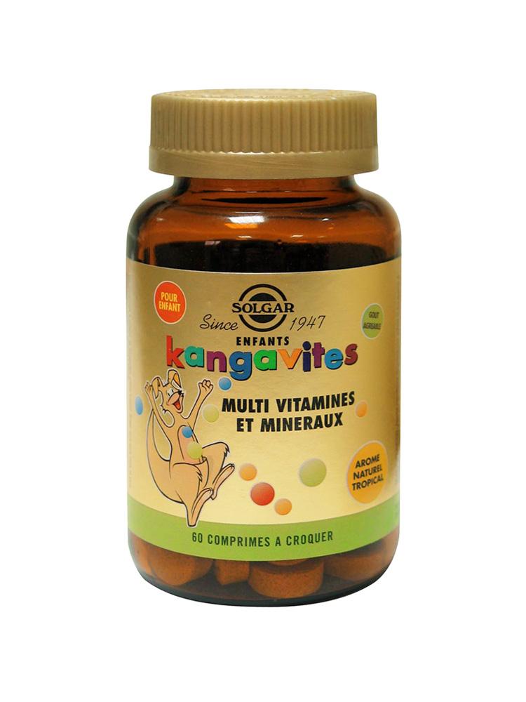 Solgar Kangavites Natural Tropical Complete Multivitamin & Mineral 60 Chewable Tablets