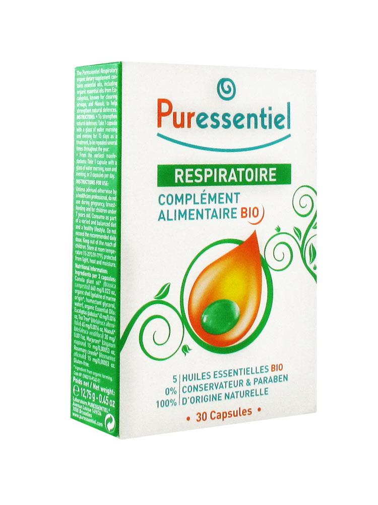 Puressentiel Respiratory Organic Dietary Supplement 30 Capsules