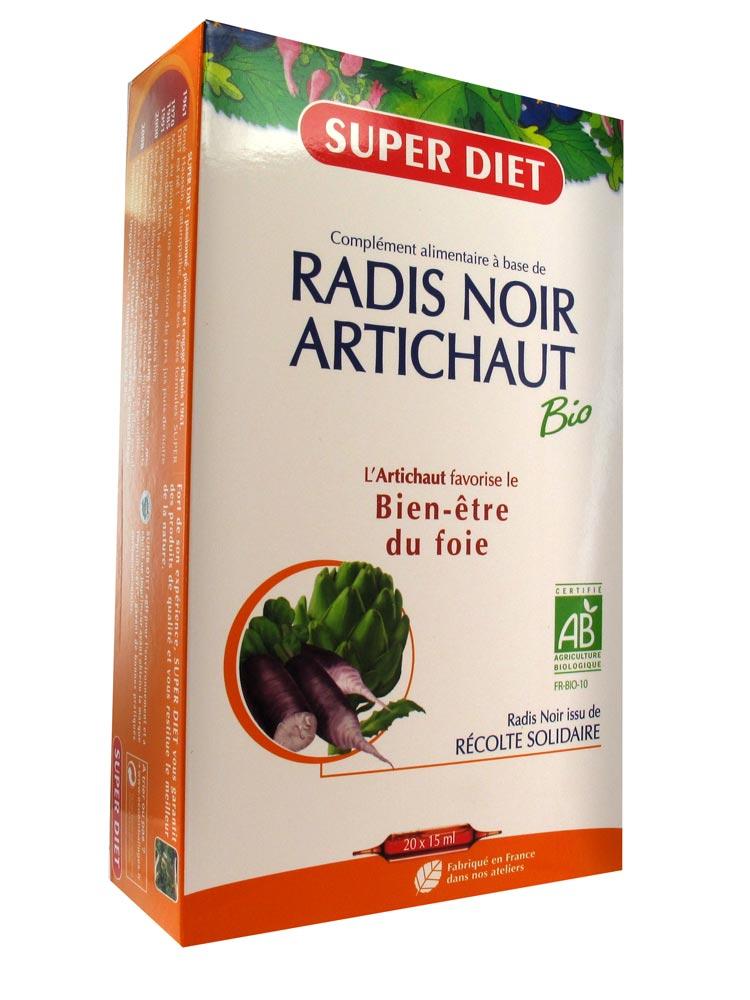 Super Diet Radis Noir Artichaut Bio 20 Ampoules Acheter à prix bas ici