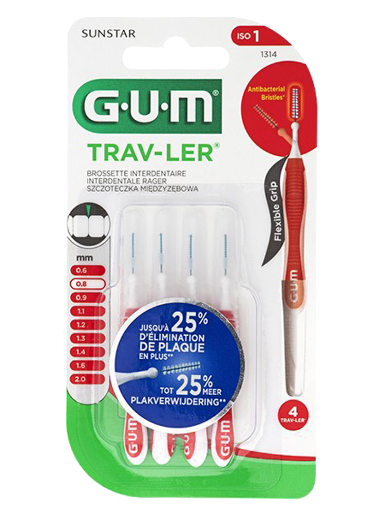 GUM Proxabrush Travler 4 Interdental Brushes Buy at Low Price Here