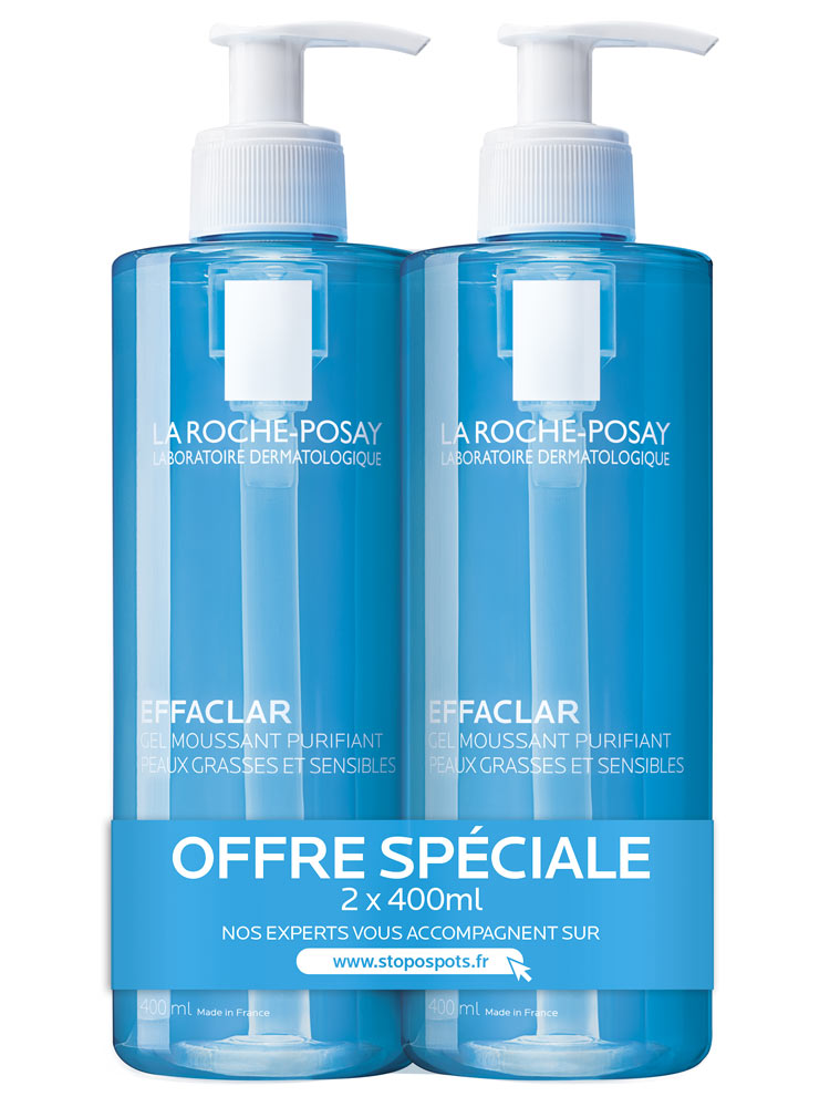 La Roche Posay Effaclar Purifying Foaming Gel 2 X 400ml