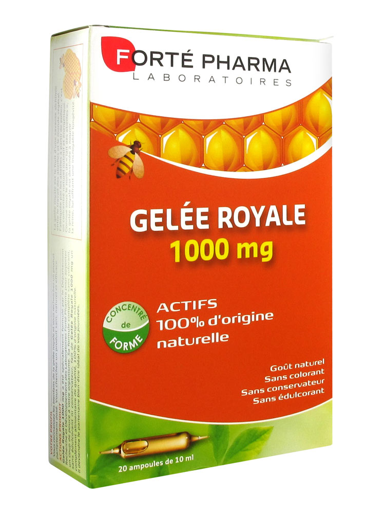 Forté Pharma Gelée Royale 1000 mg 20 Ampoules Acheter à prix bas ici