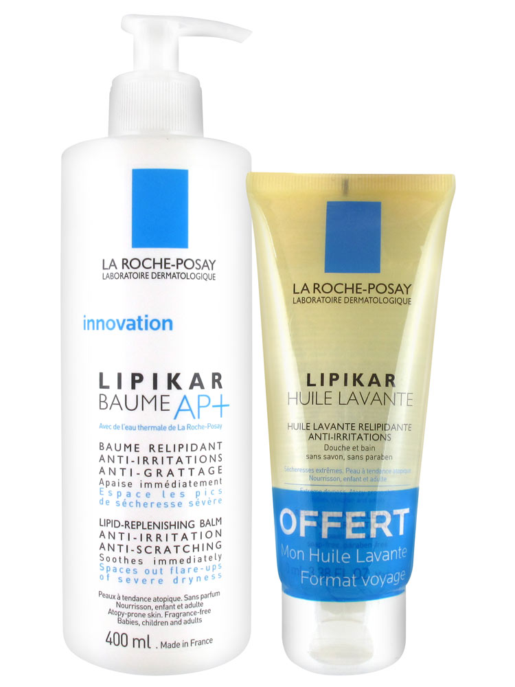 La RochePosay Lipikar Balm AP+ 400ml + Free Cleansing Oil 100ml