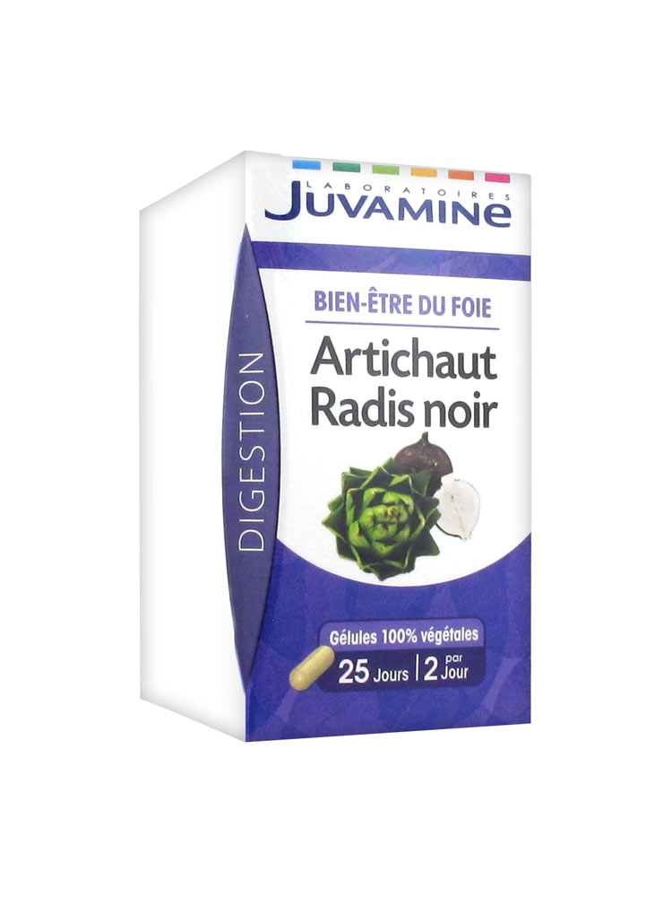 Juvamine Phyto Artichaut Radis Noir 50 Gélules