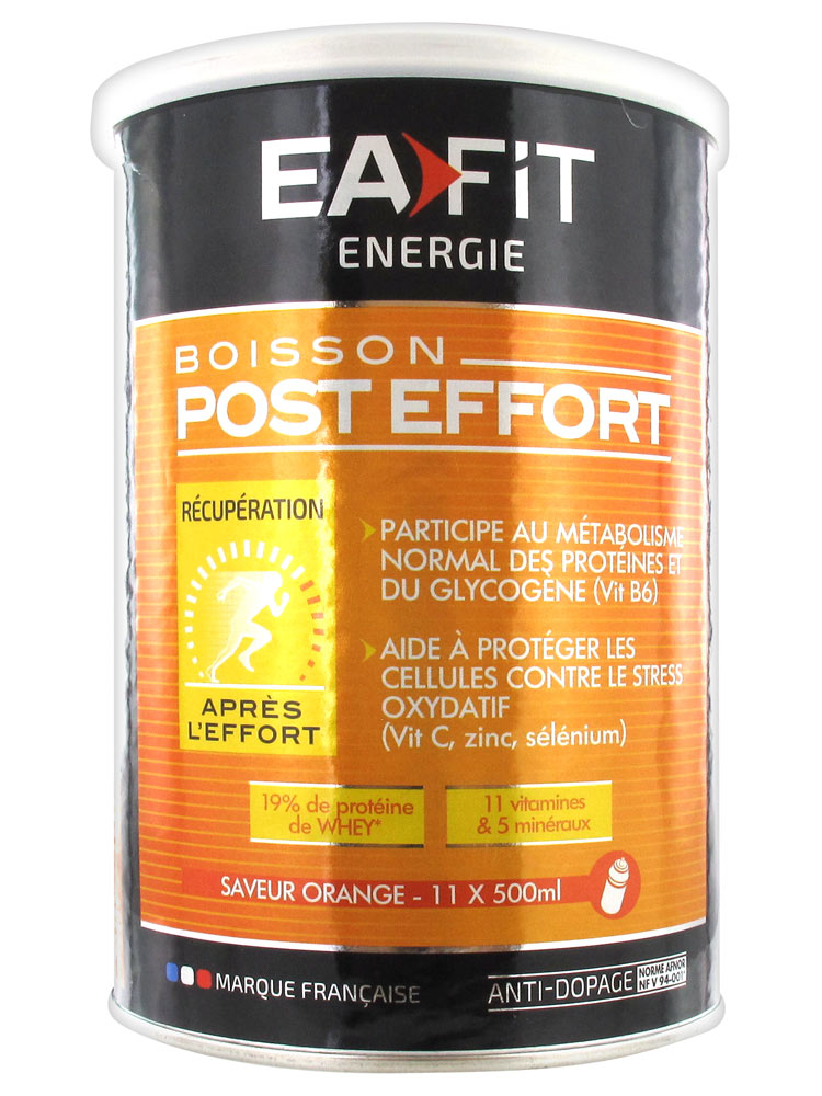 Eafit Énergie Boisson Post Effort Saveur Orange 500 g Eafit Énergie Boisson Post Effort Saveur Orange 500 g