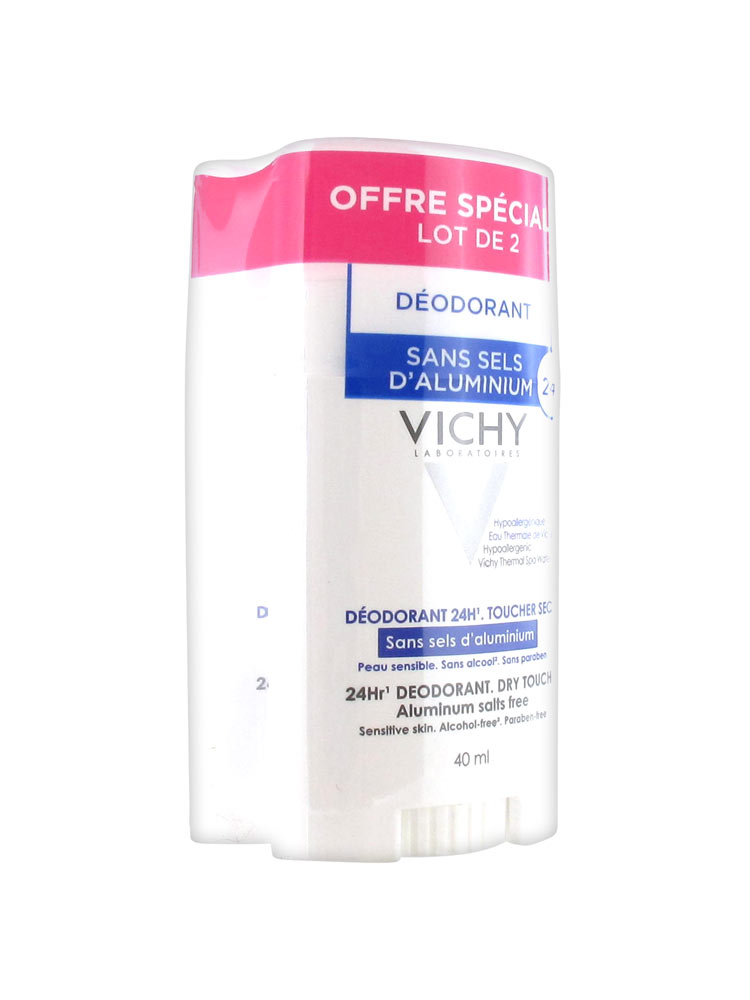 Vichy 24H Deodorant Sensitive Skin Aluminiumfree Stick 2 x 40ml