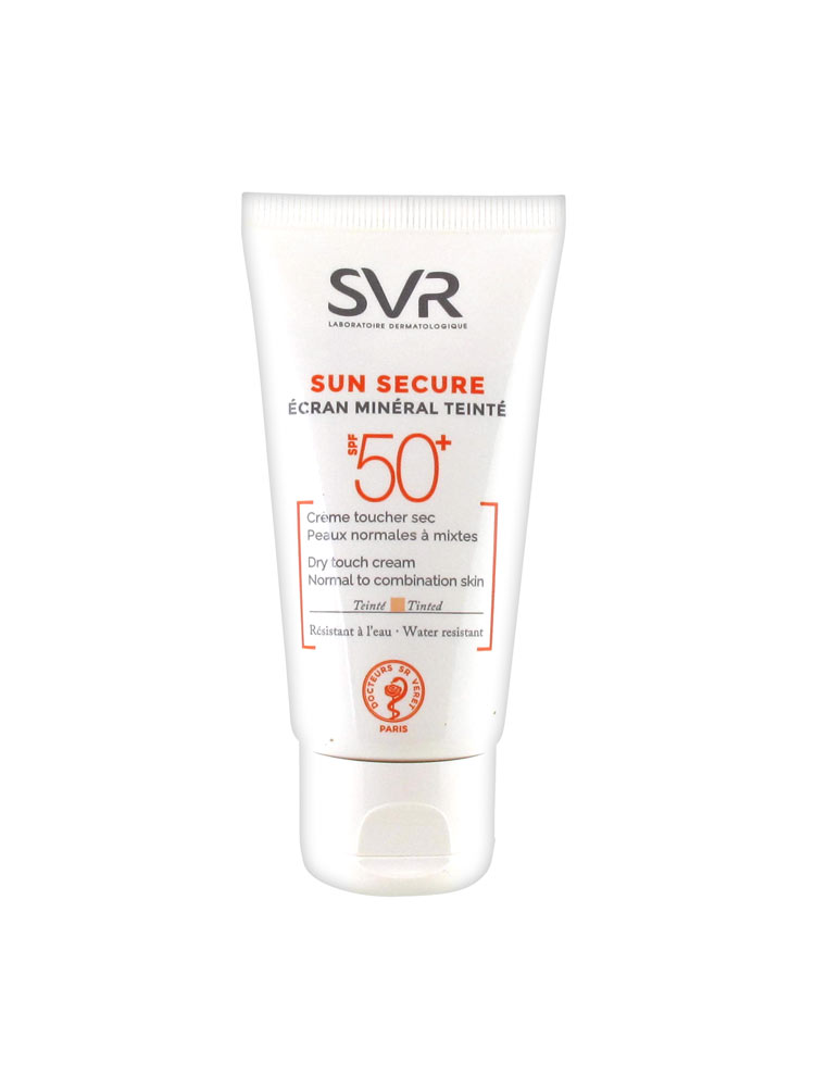 SVR Sun Secure Écran Minéral Teinté Crème Toucher Sec SPF 50 50 ml