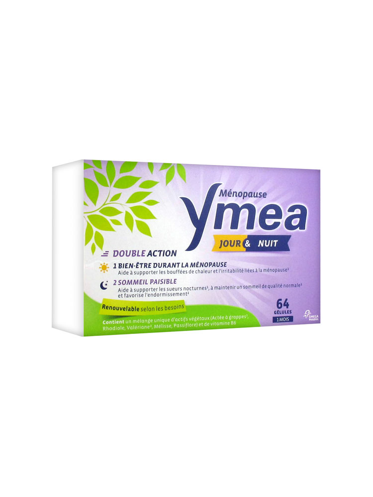 Ymea Ménopause Jour et Nuit 64 Gélules Acheter à prix bas ici