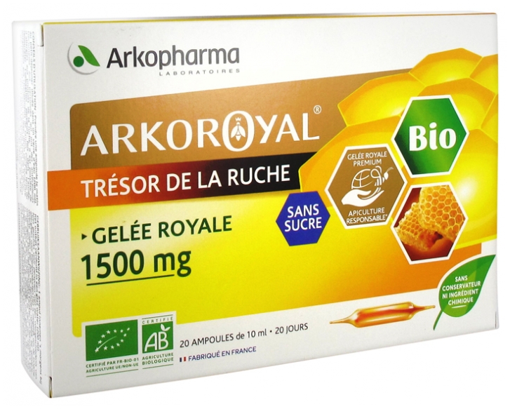 Arkopharma Arko Royal Trésor de la Ruche Gelée Royale 1500 mg Sans