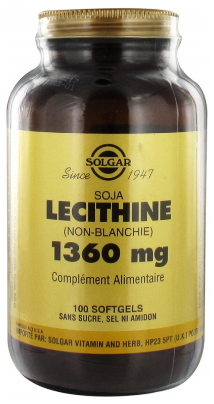 Solgar Lecithine 1360 mg 100 Gélules