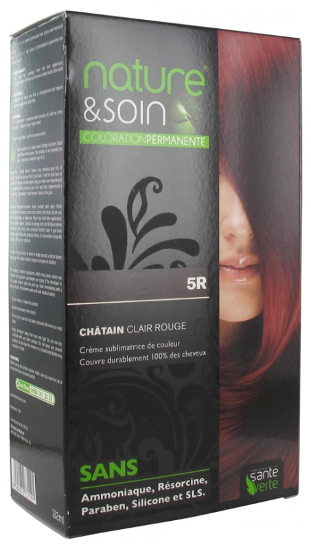 Santé Verte Nature et Soin Coloration Permanente Teinte 5R Châtain