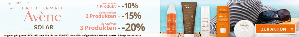 -10% auf alle Avène Sonnenpflege Produkte
