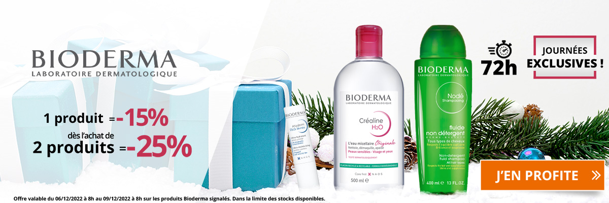-15% sur tous les produits Bioderma