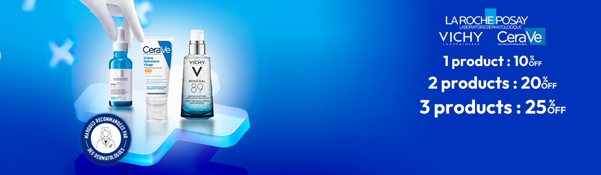 La Roche-Posay, Vichy, CeraVe
