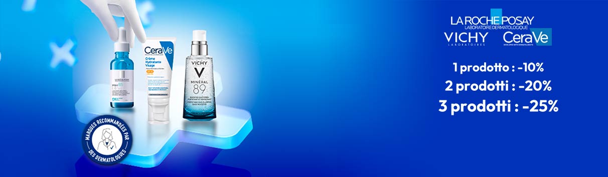 La Roche-Posay, Vichy, CeraVe