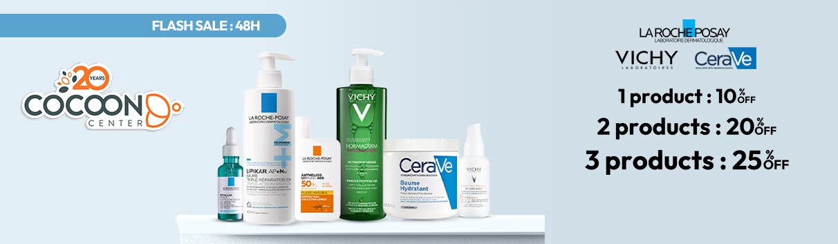 La Roche-Posay, Vichy, CeraVe