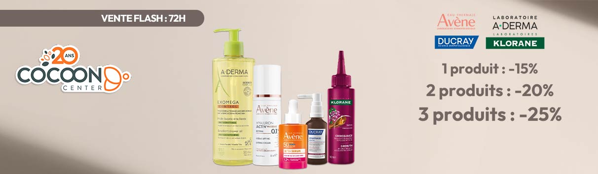 Avène, Aderma, Ducray, Klorane