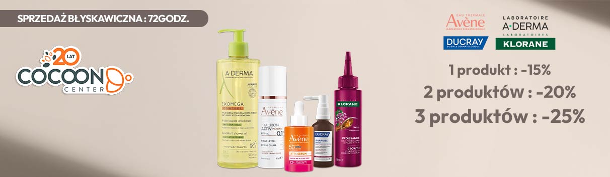 Avène, Aderma, Ducray, Klorane