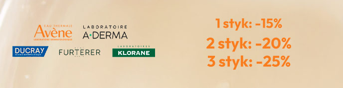 Avène, Aderma, Ducray, Klorane, René Furterer